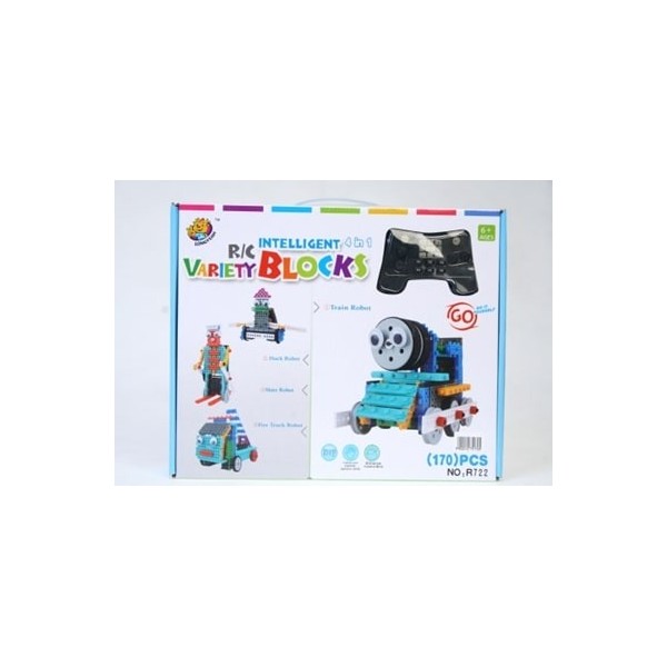 Joc copii constructie puzzle PVC MegaCreative Robot telecomanda 4in1 diverse modele