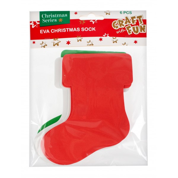 Accesorii creatie Eva Christmas Sock ciorap Craciun buretat