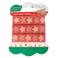 Accesorii creatie Cotton Tape banda decorativa bumbac stelute