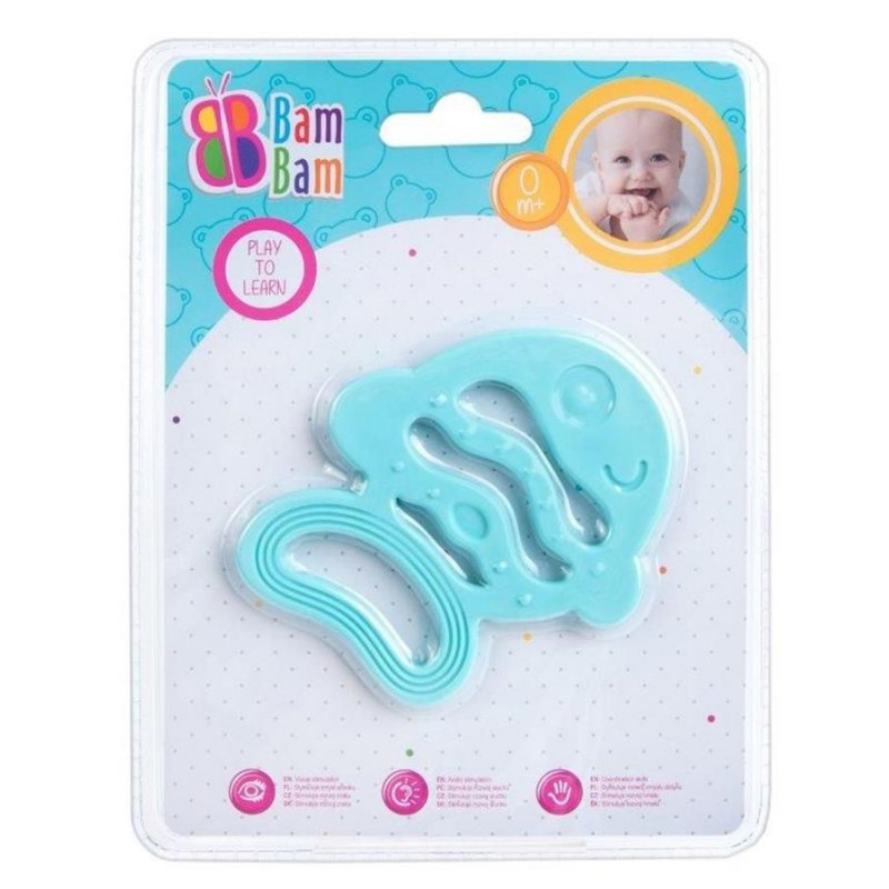 Jucarie copii dentitie zornaitoare pestisor BamBam Rattle/Teet Her Fish Jucarie copii dentitie zornaitoare pestisor BamBam Rattle/Teet Her Fish