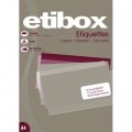 Etichete autocolante hartie pretaiate 10/A4 105x57mm Etibox