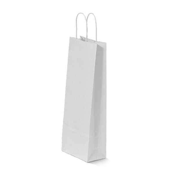 Punga hartie pentru cadou A5 Papiroti 00280, m.rasucite, 90g/m², 14x21x8cm, alb