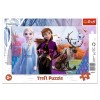 Puzzle carton 15 piese TREFL The magical world of Anna and Elsa