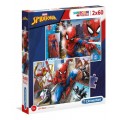 Puzzle carton 2x60 piese CLEMENTONI 21608 Spider-Man