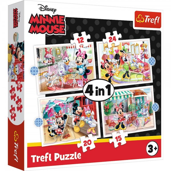 Puzzle 4in1: 54 48 35 70 piese TREFL Disney Minnie Mouse and Friends