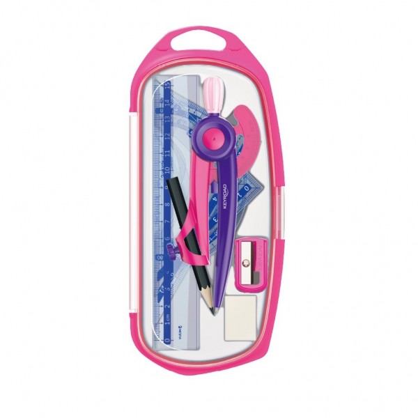 Trusa geometrie KEYROAD KR971488 Compax 1 bucata/cutie PVC