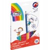 Set creioane colorate lungi 18 culori Fiorello Soft 170-2187/2151 triunghiulare