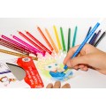 Set creioane colorate lungi 18 culori Fiorello Soft 170-2187/2151 triunghiulare
