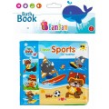 Jucarie copii carticica baie sunete sport BamBam Bath Book I Love Sports