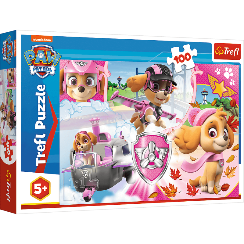 Puzzle copii 100 piese TREFL Skay in action Puzzle copii 100 piese TREFL Skay in action