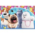 Puzzle 24 piese TREFL Pets2 - Happy pets copii varsta +3