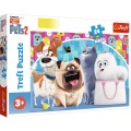 Puzzle 24 piese TREFL Pets2 - Happy pets copii varsta +3