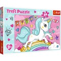 Puzzle 24 piese TREFL Sweet Unicorn Maxi varsta copii +3
