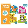Puzzle 3/4/5/6 piese TREFL Baby Puzzles animale copii +2