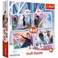 Puzzle copii 4 in 1 TREFL 34344 In the Magic Forest Frozen II