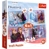 Puzzle 4 in 1 TREFL Frozen2 Journey into the unknown copii +4