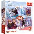 Puzzle 4 in 1 TREFL Frozen2 Journey into the unknown copii +4