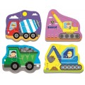 Puzzle 4in1: 4 6 3 5 piese TREFL Baby Puzzle Vehicles