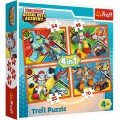 Puzzle 4in1: 54 48 35 70 piese TREFL Transformers