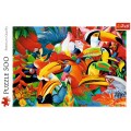 Puzzle copii 500 piese TREFL 37328 Colorful Birds