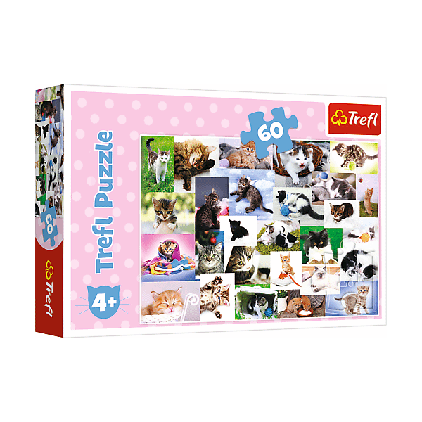 Puzzle 60 piese TREFL Cat's World varsta copii +4