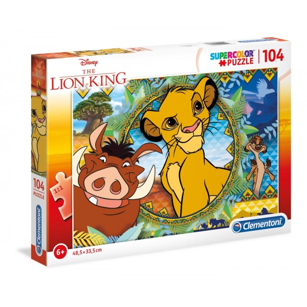 Puzzle carton 104 piese CLEMENTONI 27287 The Lion King