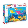 Puzzle carton 104 piese CLEMENTONI Maxi Baby Shark 23751/467324 +4