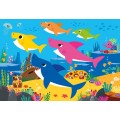 Puzzle carton 104 piese CLEMENTONI Maxi Baby Shark 23751/467324 +4