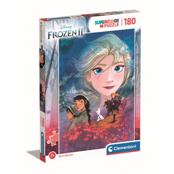 Puzzle carton 180 piese CLEMENTONI Frozen 2 Supercolor 29768/452621 +7
