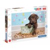 Puzzle carton 180 piese CLEMENTONI Lovely Puppy Supercolor 29754/434868 +7