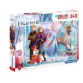 Puzzle carton 24 piese CLEMENTONI 28513 Maxi Frozen II