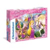 Puzzle carton 24 piese CLEMENTONI Maxi Princess-Tangled 23702/395583 +3