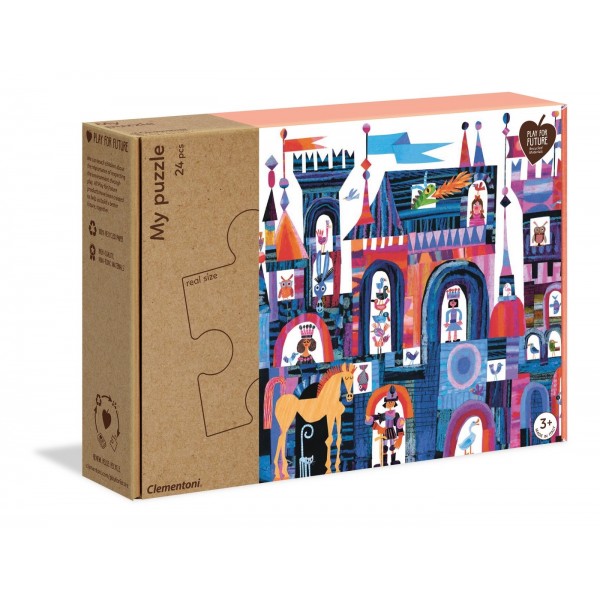 Puzzle carton 24 piese CLEMENTONI My Puzzle – Castle 50164/456695 +3