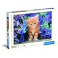 Puzzle carton 500 piese CLEMENTONI 30415 Ginger Cat