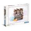 Puzzle carton 500 piese CLEMENTONI High Quality Collection Kittens and soap 35065/434869 +10