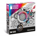 Puzzle carton 500 piese CLEMENTONI Mandala 3D Colour Therapy Puzzle 35053/399273 +14