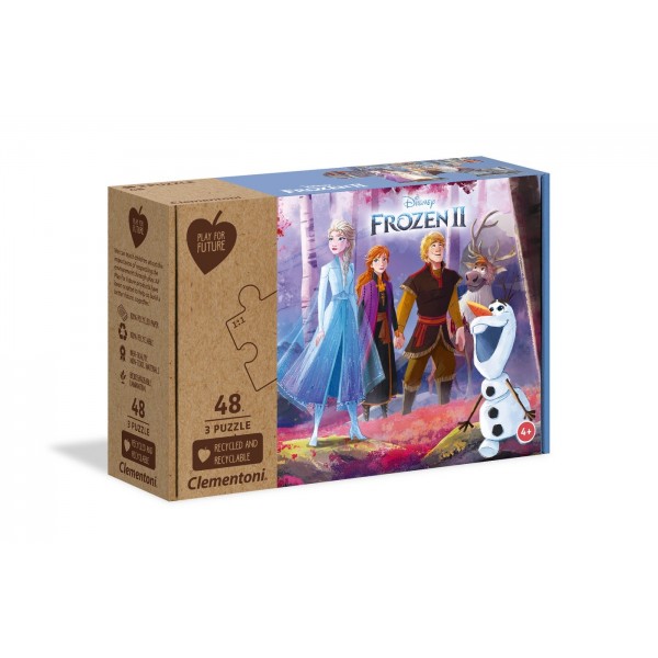 Puzzle carton 3x48 piese CLEMENTONI 25255 Frozen 2 +4