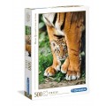 Puzzle carton 500 piese CLEMENTONI 35046 Bengal Tiger +14