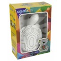 Set creatie jucarie vatelina Colorarte, broasca testoasa+4 markere lavabile, diverse culori, KP-20