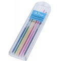 Mine creion mecanic CNX Color PL046, 0.7mm, HB, set 12 buc (2 x 6 culori)
