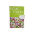 Jurnal A6 CNX Light Flowers 9601-1L, 200 pagini, coperta carton, cu magnet