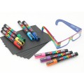 Marker UNI PC-5M Posca 18-25mm set 5 culori+ochelari