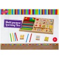 Joc educativ - Invata matematica - Mega Creative, din lemn, multicolor, 3+ ani, 483257