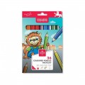 Creioane colorate Koh-i-noor Leu / Girafa K3555-36L/G, 36 culori, blister carton