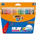 Carioci colorate Bic Kids Kid Couleur 937508, 18 culori, ultralavabile, blister carton