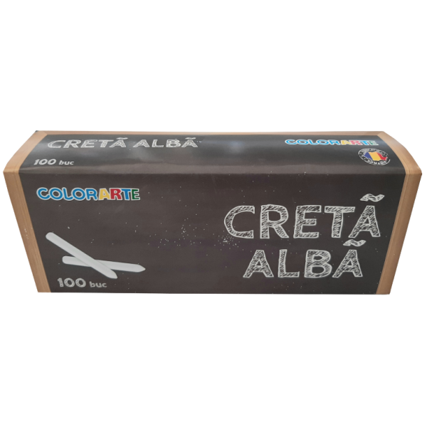 Creta alba Colorarte, set 100 buc