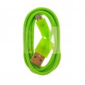 Cablu microUSB - USB A Omega, 1m, PVC, verde, OUPVC3MG, 44341
