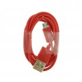 Cablu microUSB - USB A Omega, 1m, PVC, rosu, OUPVC3MR, 44342