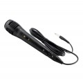 Microfon Omega, vcu cablu 3m, conectare jack 6.3mm, buton On/Off, OGCMB 44908 negru