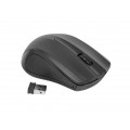 Mouse wireless Omega Ergonomic OM0419B, 1000 dpi, conector USB 2.4GHz, negru